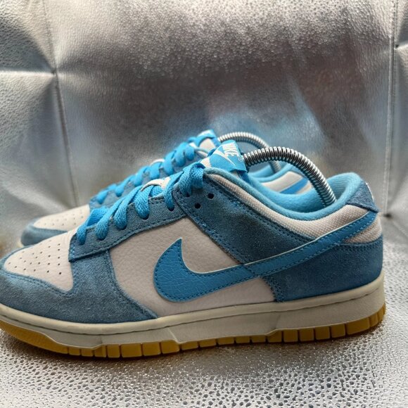 Size 8 Nike Dunk SE Low Baltic Blue White Mens Lace Up‎ Sneaker Shoes HQ1519-031 main image 5